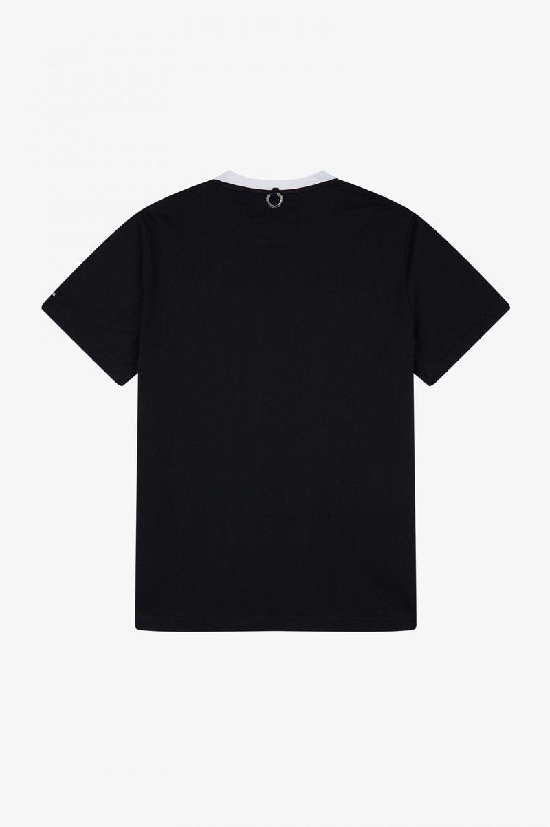 Black Fred Perry SM1949 Men's T Shirts | PH 1757QMAZ